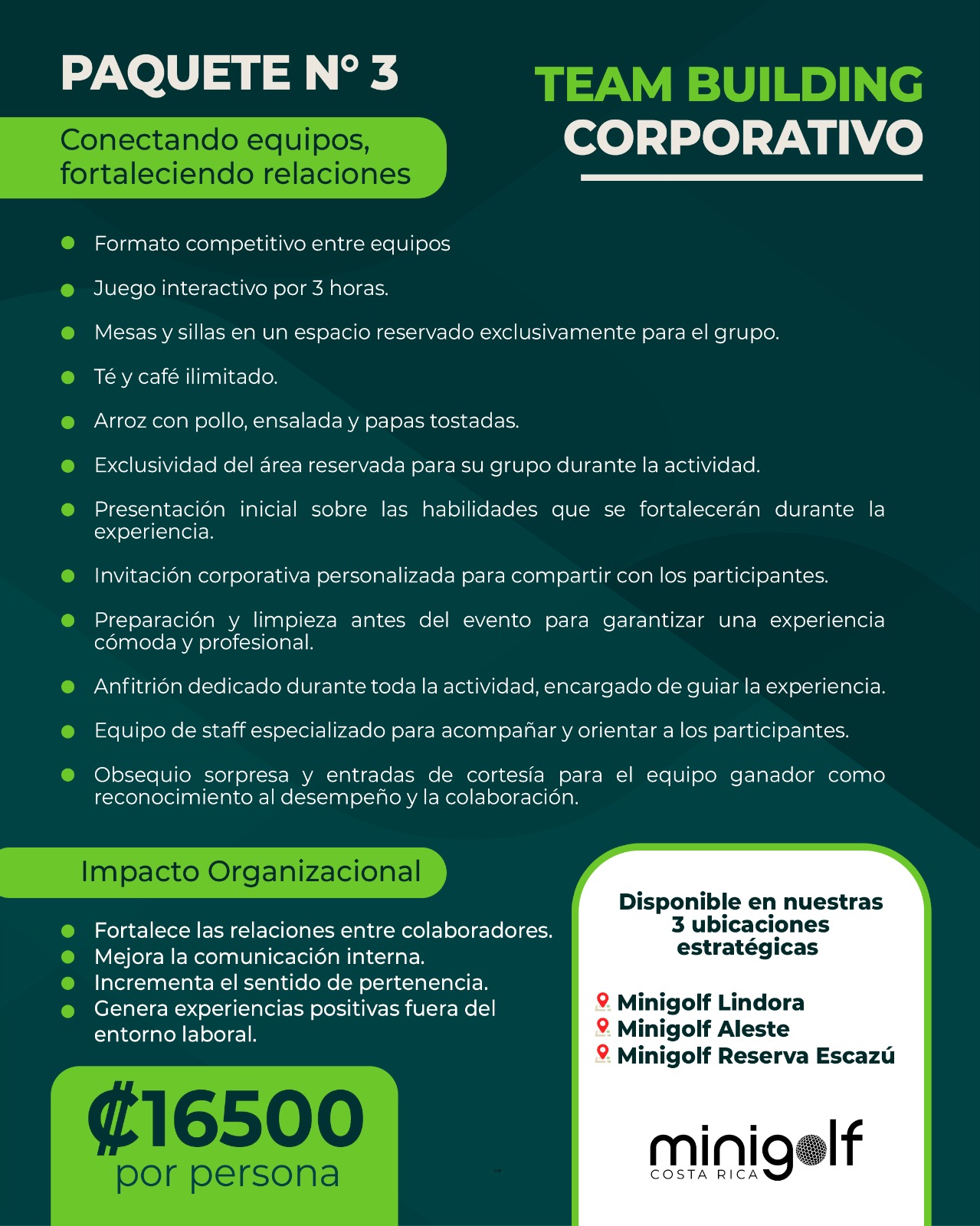 Adultos & Team Building - Paquete 4