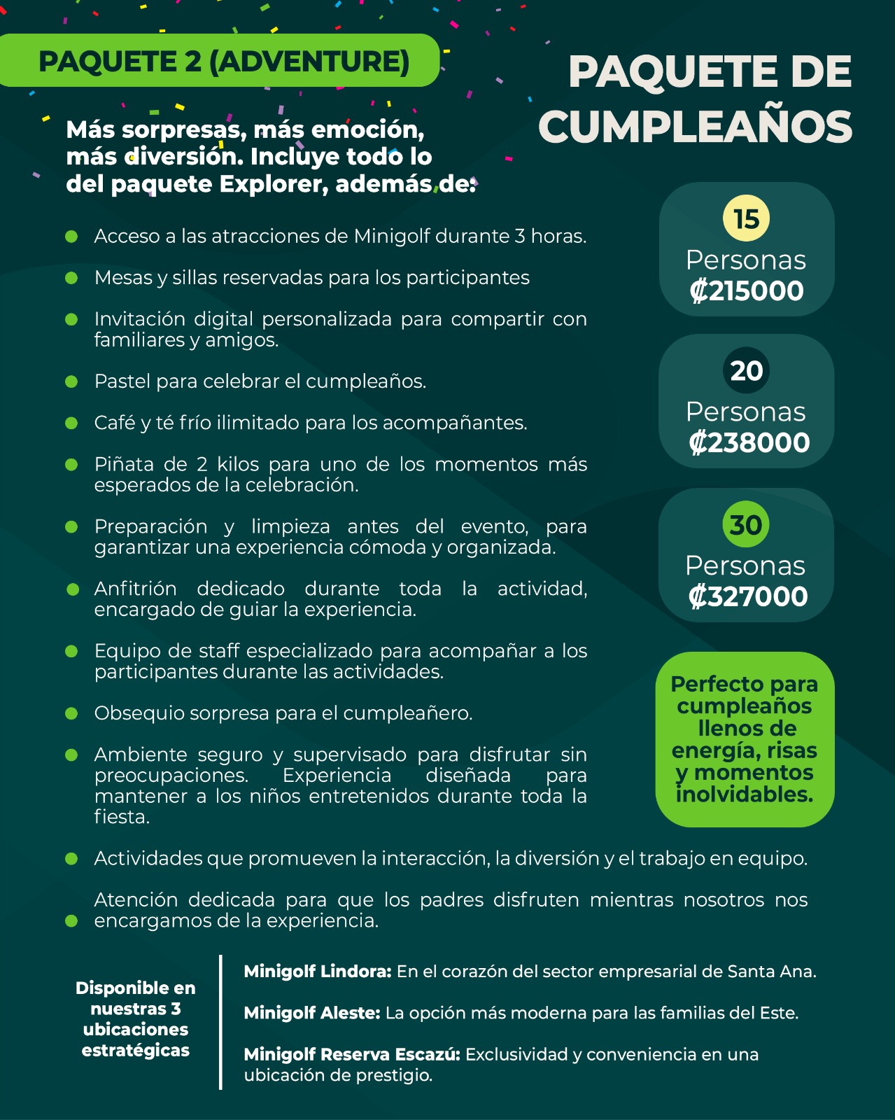 Cumpleaños - Paquete 6